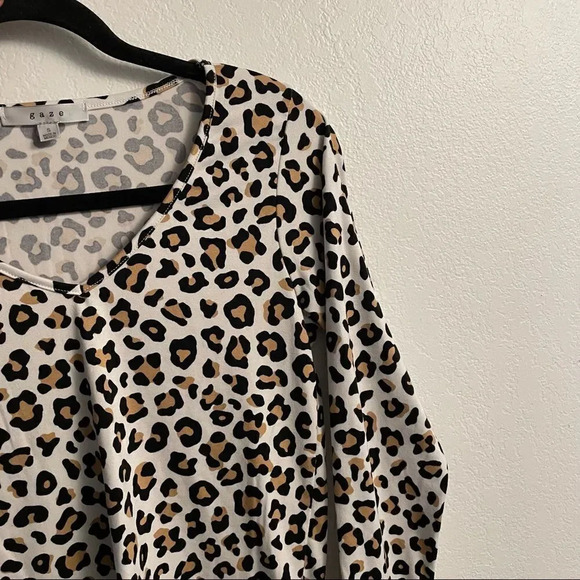 Gaze Cheetah Print Long Sleeve Top - Picture 7 of 12